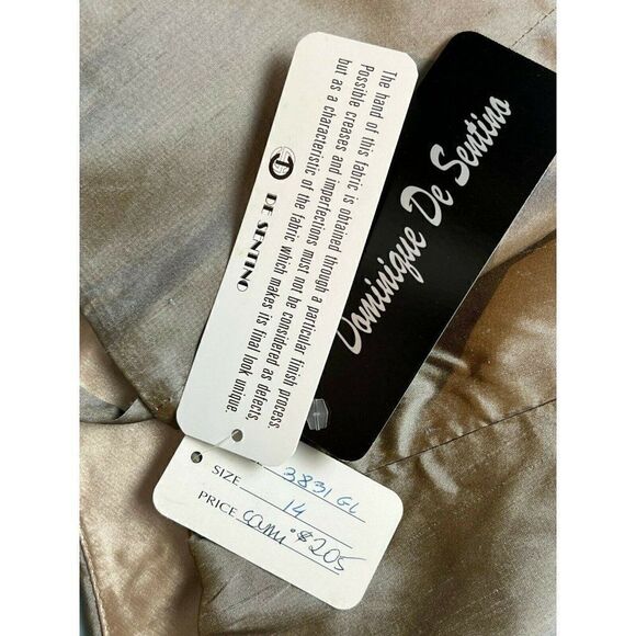 Domique De Sentino Silk Dress Skirt Cami 2-Piece Set Womens Size 14 New - Picture 11 of 12